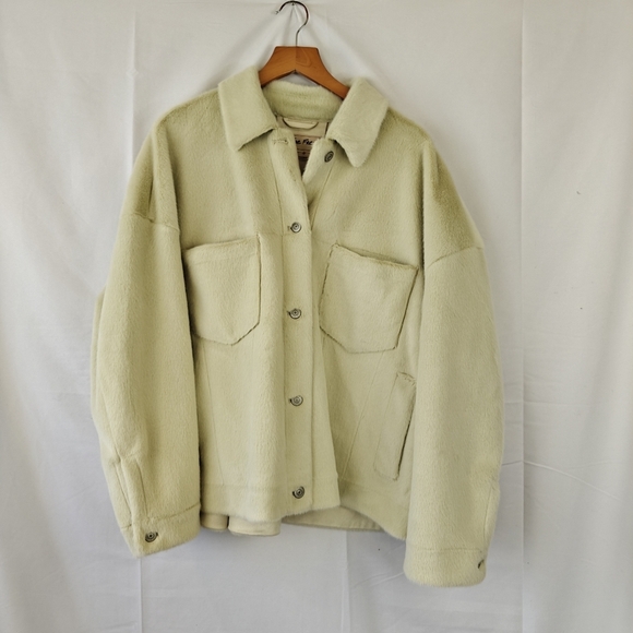 We The Free Cozy Opal Swing Button Up Faux Fur Jacket Size Small Women's - Picture 13 of 16